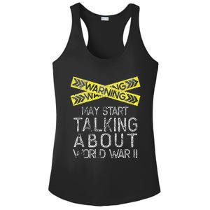 Funny World War Two WW2 History Teacher Historian History Ladies PosiCharge Competitor Racerback Tank