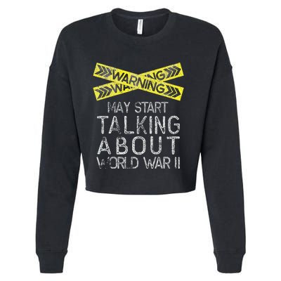 Funny World War Two WW2 History Teacher Historian History Cropped Pullover Crew