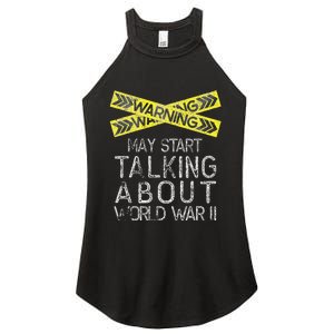 Funny World War Two WW2 History Teacher Historian History Women's Perfect Tri Rocker Tank