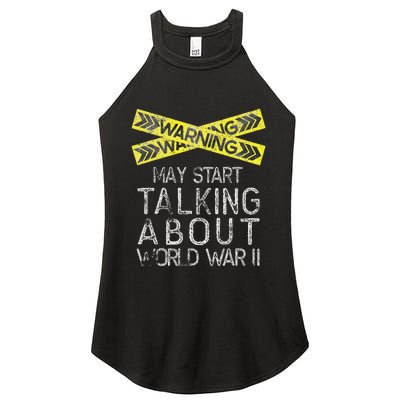 Funny World War Two WW2 History Teacher Historian History Women’s Perfect Tri Rocker Tank