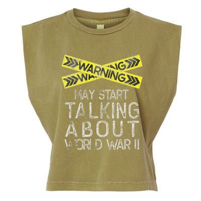 Funny World War Two WW2 History Teacher Historian History Garment-Dyed Women's Muscle Tee