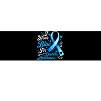 Funny We Wear Blue Ribbon Diabetes Awareness Gift  Bumper Sticker