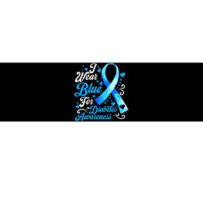 Funny We Wear Blue Ribbon Diabetes Awareness Gift  Bumper Sticker