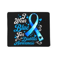 Funny We Wear Blue Ribbon Diabetes Awareness Gift  Mousepad