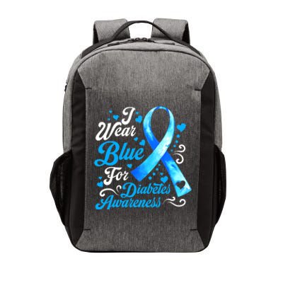 Funny We Wear Blue Ribbon Diabetes Awareness Gift  Vector Backpack