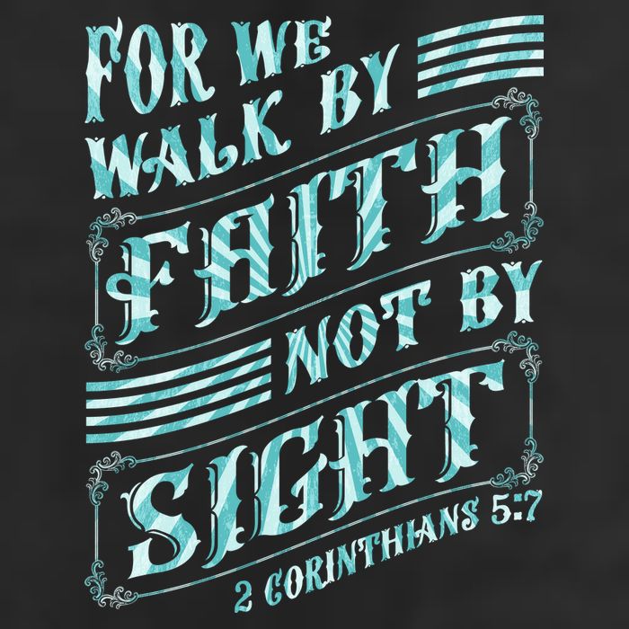 For We Walk By Faith Not By Sight 25L Jumbo Tote