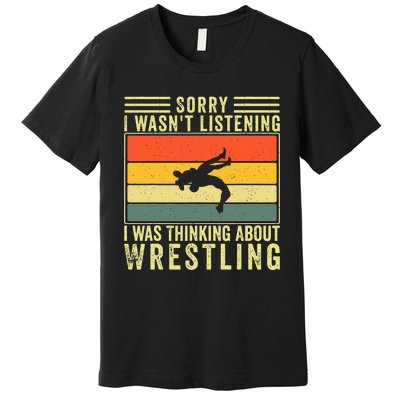 Funny Wrestling Wrestler Design Wrestle Premium T-Shirt