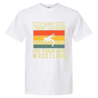 Funny Wrestling Wrestler Design Wrestle Garment-Dyed Heavyweight T-Shirt