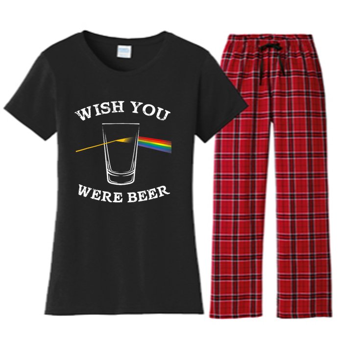 Funny Wish you Were Beer Beer Drinker Women's Flannel Pajama Set