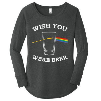 Funny Wish you Were Beer Beer Drinker Women's Perfect Tri Tunic Long Sleeve Shirt