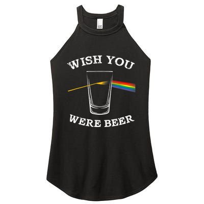 Funny Wish you Were Beer Beer Drinker Women's Perfect Tri Rocker Tank