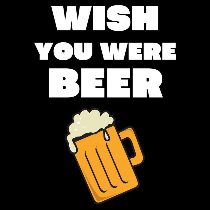 Funny Wish You Were Beer 16 in Basic Backpack