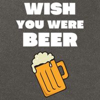 Funny Wish You Were Beer Cotton Canvas Backpack