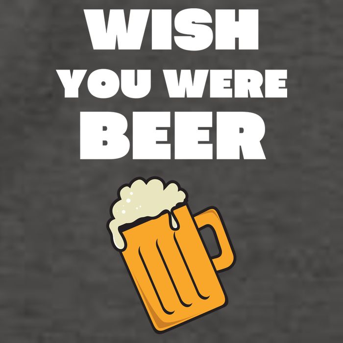 Funny Wish You Were Beer Vector Backpack