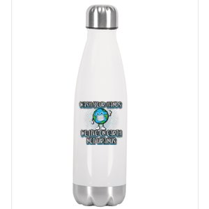 Funny Wash Your Hands Earth Day Humor AntiGerm Stainless Steel Insulated Water Bottle