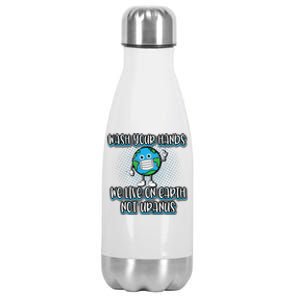 Funny Wash Your Hands Earth Day Humor AntiGerm Stainless Steel Insulated Water Bottle