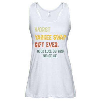 Funny Worst Yankee Swap Gift Ever Vintage Quotes Ladies Essential Flowy Tank