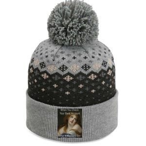 Funny When You Check Your Bank Account Art Meme The Baniff Cuffed Pom Beanie