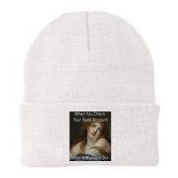 Funny When You Check Your Bank Account Art Meme Knit Cap Winter Beanie