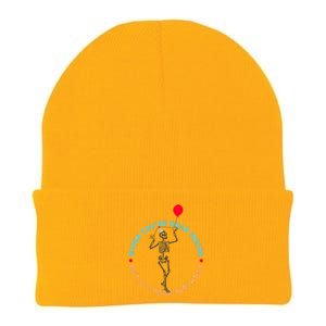 Funny When You're Dead Inside But It's Your Birthday Skeleton Knit Cap Winter Beanie