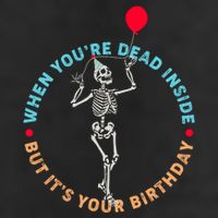 Funny When You're Dead Inside But It's Your Birthday Skeleton 15oz Campfire Ceramic Mug