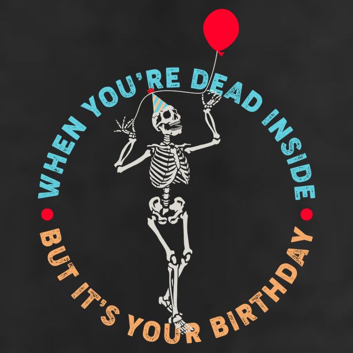Funny When You're Dead Inside But It's Your Birthday Skeleton 15oz Campfire Ceramic Mug