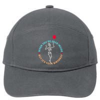 Funny When You're Dead Inside But It's Your Birthday Skeleton 7-Panel Snapback Hat