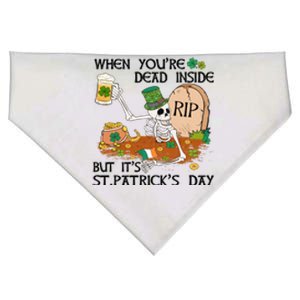 Funny When You're Dead Inside But It's St. Patrick's Day USA-Made Doggie Bandana