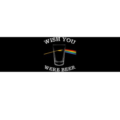 Funny Wish You Were Beer Beer Drinker Prism Bumper Sticker