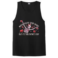 Funny When You're Dead Inside But It's Valentine's Day Heart Skeleton PosiCharge Competitor Tank