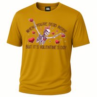 Funny When You're Dead Inside But It's Valentine's Day Heart Skeleton Performance Shirt