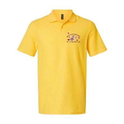 Funny When You're Dead Inside But It's Valentine's Day Heart Skeleton Polo