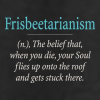 Frisbeetarianism, When Your Soul Flies Up On The Roof! Adult Drive Performance Visor