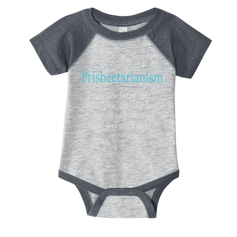 Frisbeetarianism, When Your Soul Flies Up On The Roof! Infant Baby Jersey Bodysuit