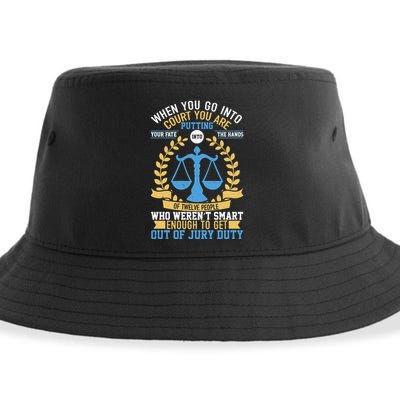 Funny When You Go Into Court Sustainable Bucket Hat
