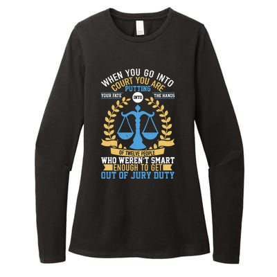 Funny When You Go Into Court Womens CVC Long Sleeve Shirt