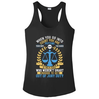 Funny When You Go Into Court Ladies PosiCharge Competitor Racerback Tank