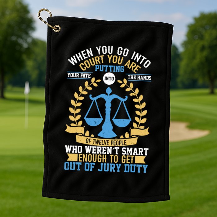 Funny When You Go Into Court Golf Towel