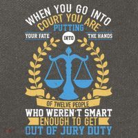 Funny When You Go Into Court Cotton Canvas Backpack