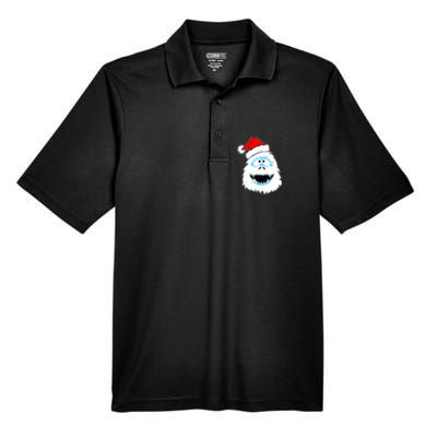 Funny Xmas Abominable Snowman Bigfoot Yeti Retro Christmas Men's Origin Performance Pique Polo