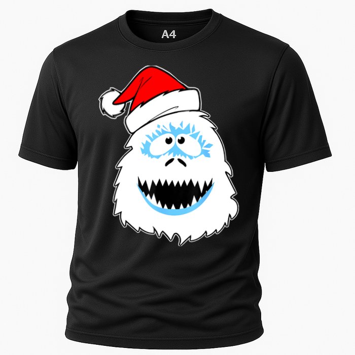 Funny Xmas Abominable Snowman Bigfoot Yeti Retro Christmas Cooling Performance Crew T-Shirt