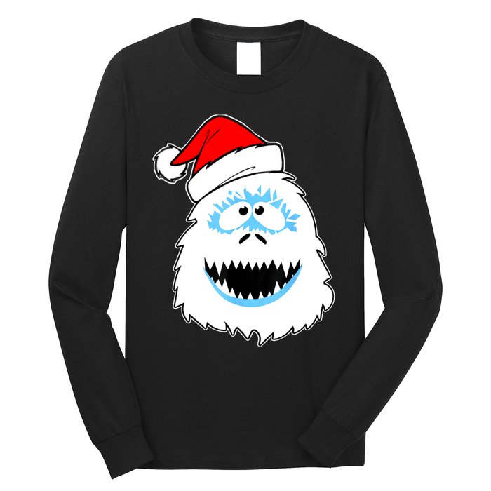 Funny Xmas Abominable Snowman Bigfoot Yeti Retro Christmas Long Sleeve Shirt