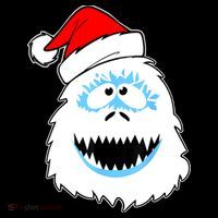 Funny Xmas Abominable Snowman Bigfoot Yeti Retro Christmas T-Shirt