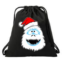 Funny Xmas Abominable Snowman Bigfoot Yeti Retro Christmas Drawstring Bag