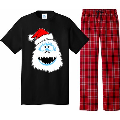 Funny Xmas Abominable Snowman Bigfoot Yeti Retro Christmas Pajama Set