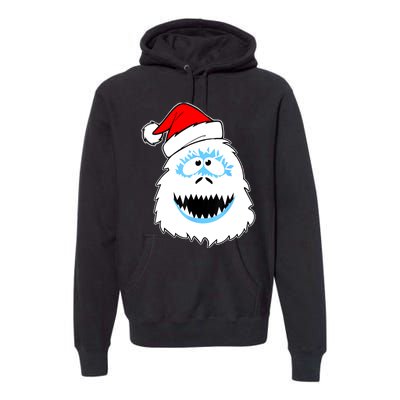 Funny Xmas Abominable Snowman Bigfoot Yeti Retro Christmas Premium Hoodie