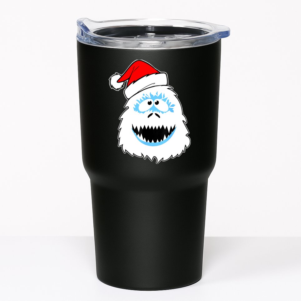 Funny Xmas Abominable Snowman Bigfoot Yeti Retro Christmas Tumbler