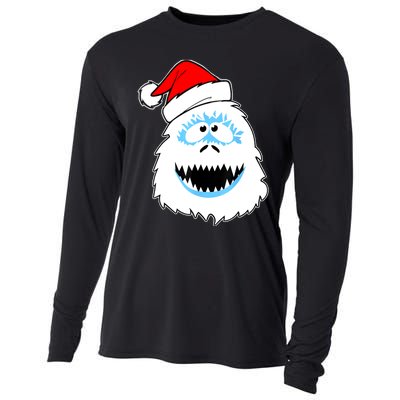 Funny Xmas Abominable Snowman Bigfoot Yeti Retro Christmas Cooling Performance Long Sleeve Crew