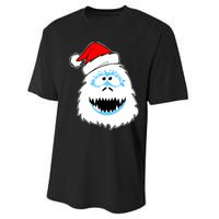 Funny Xmas Abominable Snowman Bigfoot Yeti Retro Christmas Performance Sprint T-Shirt