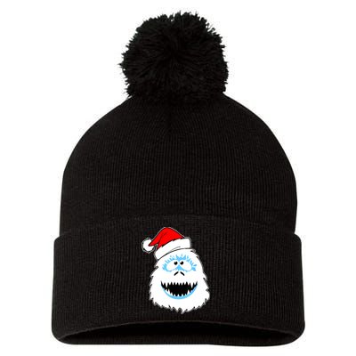 Funny Xmas Abominable Snowman Bigfoot Yeti Retro Christmas Pom Pom 12in Knit Beanie